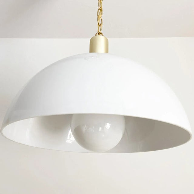 Contemporary Modern Dome Pendant Light, 1970s For Sale - Image 3 of 18