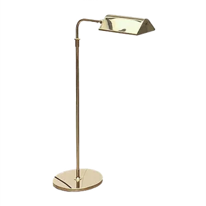 Vintage German Hollywood Regency Style Brass Floor Lamp by Florian Schulz