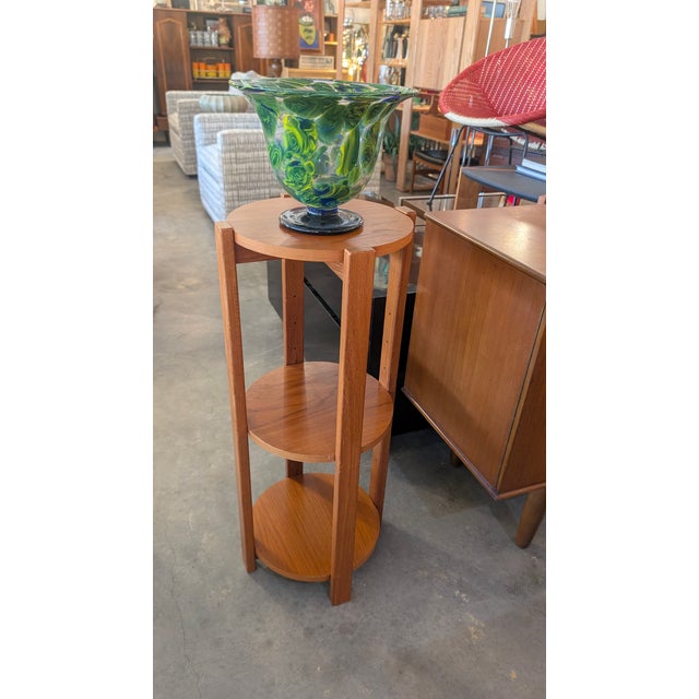 Vintage-Style 3-Tier Mid-Century Modern Plant Stand For Sale - Image 14 of 14