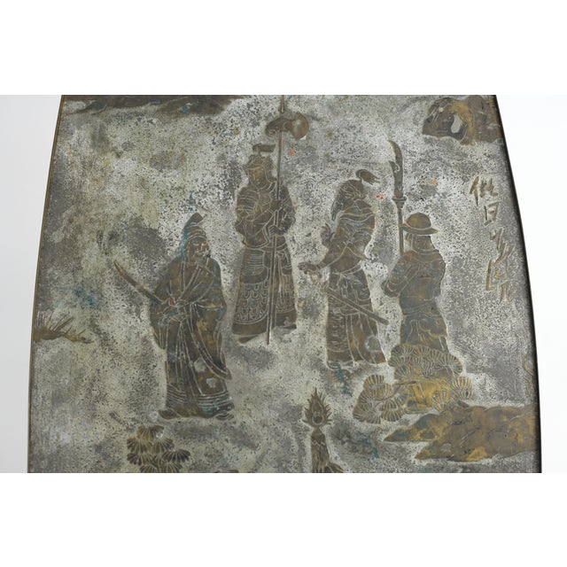 Ming Coffee Table by Philip & Kelvin Laverne, Bronze & Pewter, 1965 For Sale In Los Angeles - Image 6 of 13