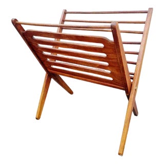 Mid-Century Modern Folding Magazine Rack by Nevco, 1960s For Sale