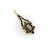 This impeccably crafted 14k gold mourning pendant dates to the 1820’s and is completely handmade. It features flat cut...