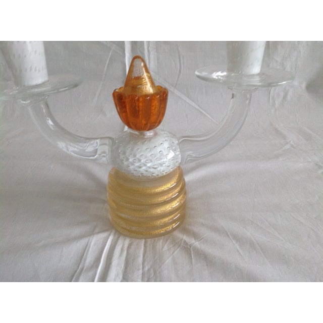Vintage Candelabra in Murano Glass, 1960s For Sale - Image 4 of 8