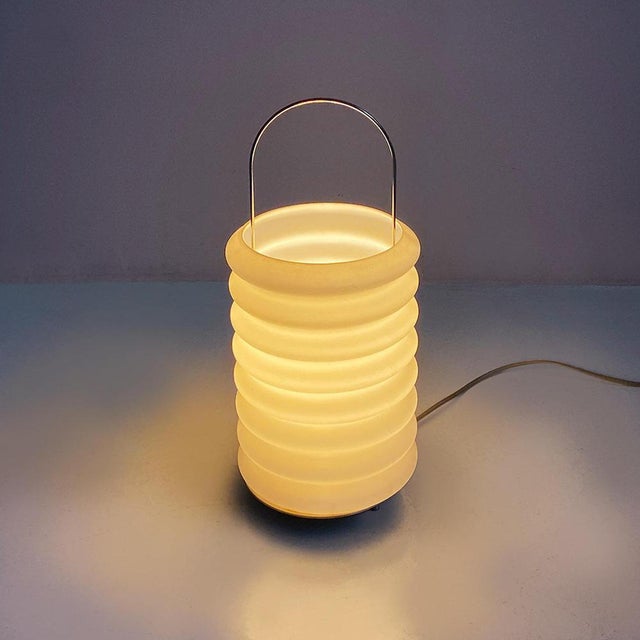 Italian Modern Murano Glass Lantern Table Lamp by Paola Navone Antonangeli, 2000s For Sale - Image 10 of 13