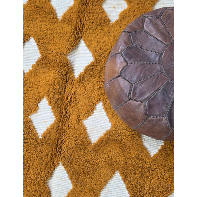 Mustard Moroccan Rug - 9.8 X 8.2 Ft For Sale - Image 4 of 8
