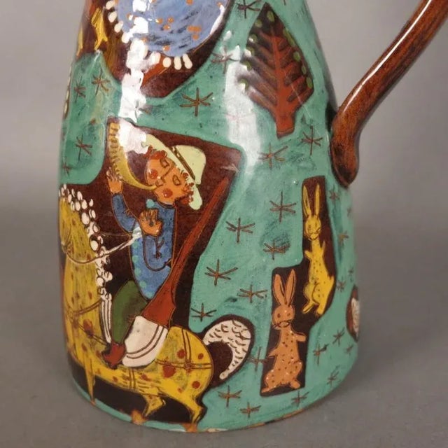 Swiss Ceramic Jug from Thun, 1940s, in Very Good conditions. Designed 1920 to 1949