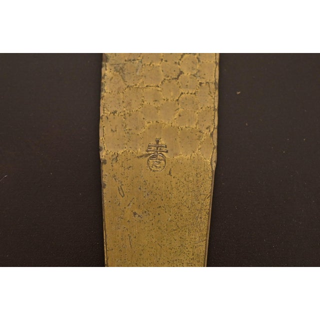 1920s Roycroft Arts & Crafts Brass Finished Hammered Copper Letter Opener, Circa 1920s For Sale - Image 5 of 7