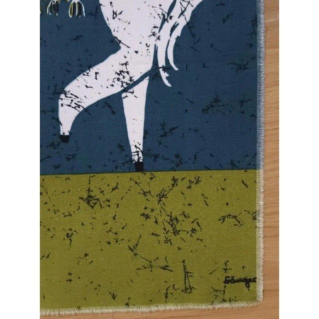 1970s Mid-Century German Pop Art Screen-Printed Wall Hanging by Traute Sänger, 1970s For Sale - Image 5 of 6