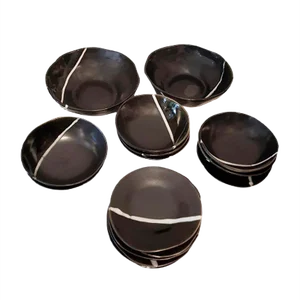 Salad Service Set by Adolfo Dominguez, 1980s, Set of 20