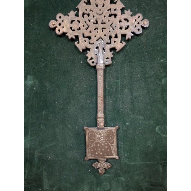 19th Century Silver-Plated Coptic Priests Cross, Ethiopia For Sale - Image 5 of 10