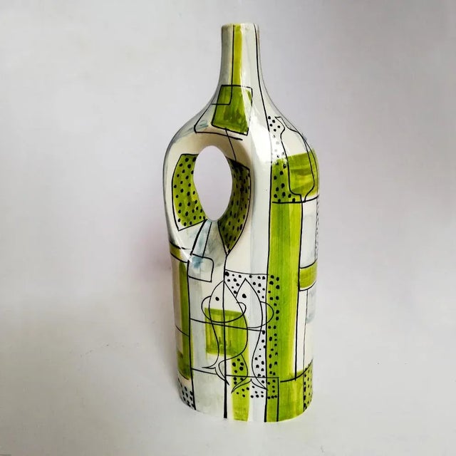 White Mid-Century Italian Ceramic Vase by Cesare Sartori For Sale - Image 8 of 8