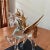Glass Late 20th Century Crystal and Gold Leafs With Base Murano Style Pegaso For Sale - Image 7 of 13