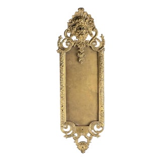 Antique French Bronze Mirror Frame with Mythological Mascaron, 1800s For Sale