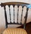 Victorian Pair of Ebonized Victorian Chairs With Original Striped Upholstery, Circa 1860–1890 For Sale - Image 3 of 4