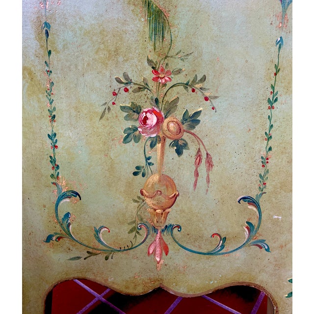 1990s Large Hand Painted French Provencal Chest of Drawers For Sale - Image 4 of 4