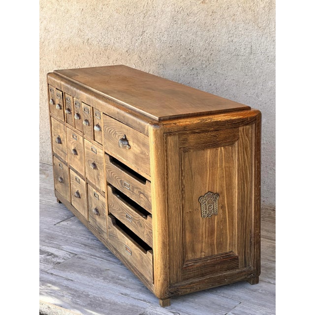 Vintage Counters in Oak, 1920s, Set of 2 For Sale - Image 11 of 12