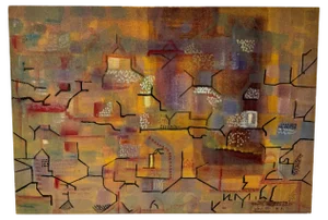 Gabriele Dali, Abstract Composition, 1980s, Painting on Board