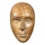 Folk Art Carved Wood Male Face Wall Plaque Decor Sculpture For Sale