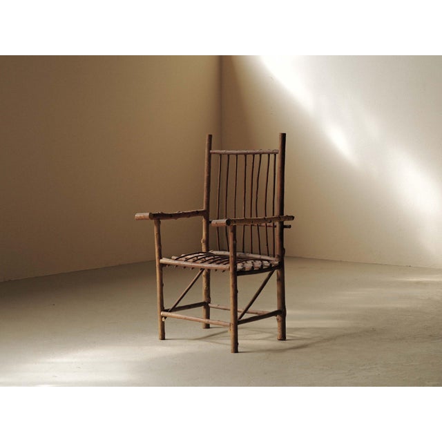 1970s Brutalist Naive Hazelnut Branch Armchair, France, 1970 For Sale - Image 5 of 17