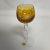 Mid-Century Hollywood Regency German Amber Hand Cut Crystal Wine Glasses - Set of 8. For Sale - Image 10 of 12