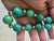 African Turquoise Beaded Necklace With Gold Town Spacers Designed by Matthew Izzo For Sale - Image 4 of 4