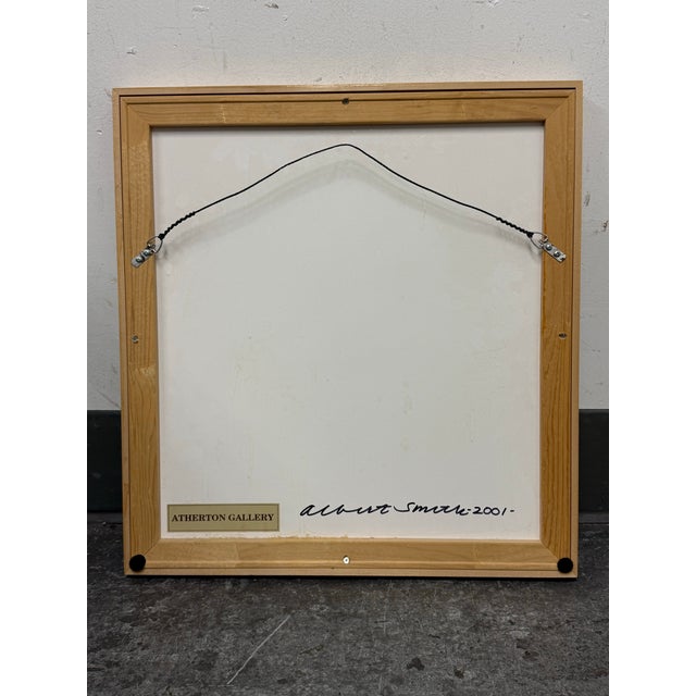 Circa 2001 Albert E. Smith Abstract Painting, Framed For Sale - Image 11 of 12