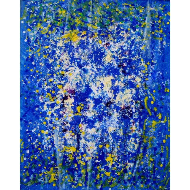 Contemporary Giuseppe Zumbolo, Dripping for Color Freedom, Original Acrylic on Canvas, 2016 For Sale - Image 3 of 4