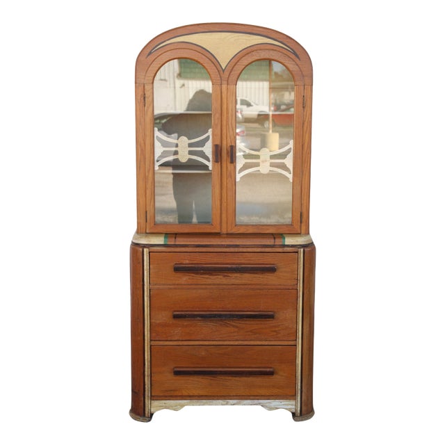 Early 20th Century Sellers Art Deco Kitchen Cabinet For Sale