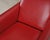 Animal Skin Pair of Italian Art Deco Style Red Leather Lounge Armchairs For Sale - Image 7 of 18