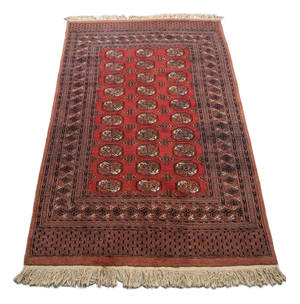 Vintage Bokhara Hand Knotted Pakistani Rug