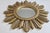 Plastic Large French Hollywood Regency Vintage Sunburst Mirror For Sale - Image 7 of 10