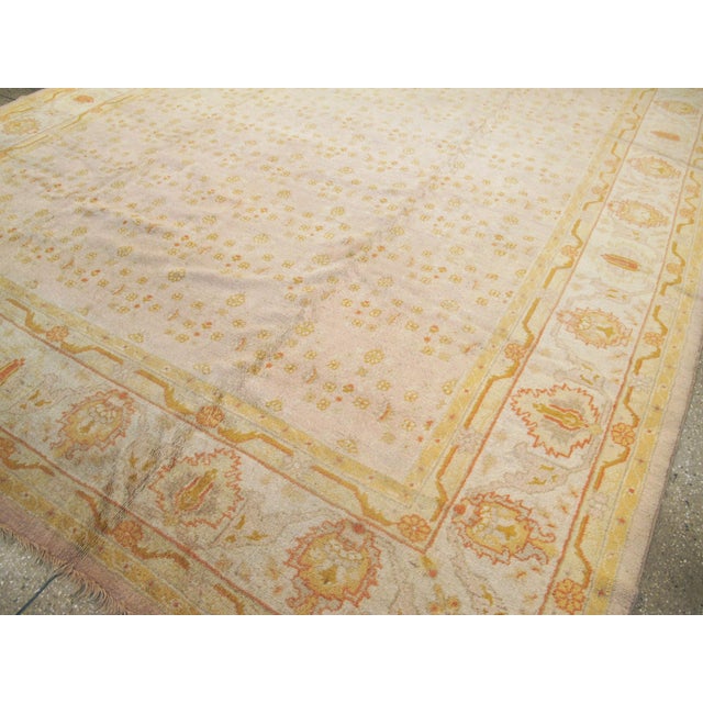 Galerie Shabab Collection Early 20th Century Turkish Oushak Carpet For Sale In New York - Image 6 of 8