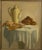 Eva Martino (American, B. 1929) - "Coffee Pot and Doughnuts” Realist Still Life, Signed (Ca. 1960, Oil on Canvas). For Sale - Image 10 of 10