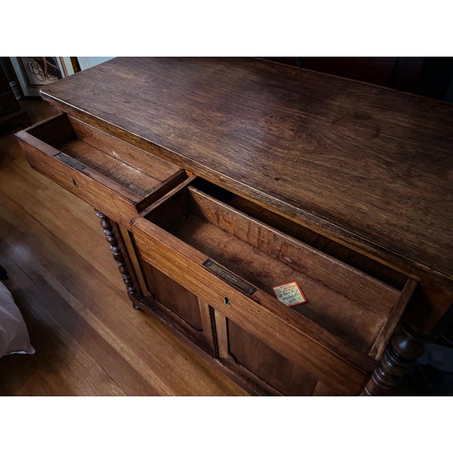 Mid 19th Century Walnut French Buffett For Sale - Image 11 of 12