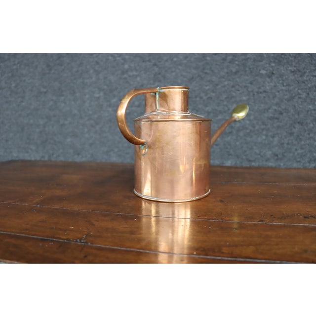 Vintage Haws Copper & Brass Indoor Watering Can For Sale - Image 9 of 12