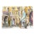 1970’s Original Abstract Dante Square Verona Italy Cityscape Watercolor Painting For Sale
