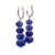 72.20 Carats Tanzanite Diamond 18k White Gold Drop Earrings, A Pair For Sale - Image 4 of 7