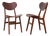 Modern Danish Oak and Teak Side Chairs, Denmark, 1960s, Set of 2 For Sale