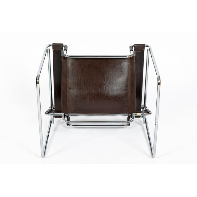Mid Century Brown Wassily Chair by Marcel Breuer for Stendig 1960s, 2 Available For Sale - Image 11 of 18