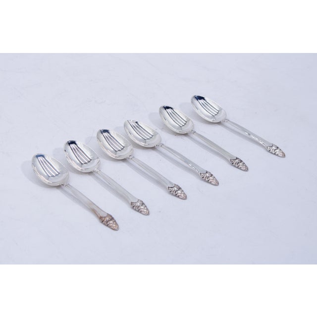 Vintage Gorham Sterling Manufactured 37 Piece Silverware Set With Box For Sale - Image 15 of 17