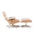 White Charles and Ray Eames for Herman Miller Mid Century White Oak Eames Lounge Chair and Ottoman For Sale - Image 8 of 10