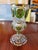 Late 19th Century Antique Moser Bohemian Glass Raised Gold Glass Goblet For Sale - Image 5 of 6