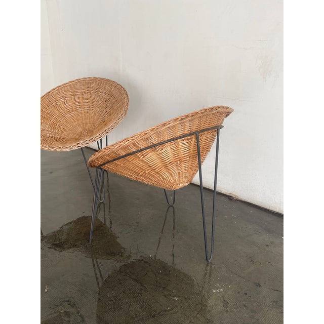 Pair of French Bamboo Chairs 1970s For Sale - Image 10 of 10