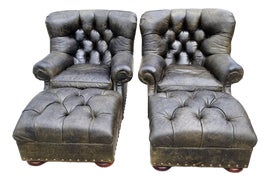 Example of Georgian Chair and Ottoman Sets