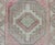 Mid 20th Century Pink, Light Green, and Ivory Vintage Rug With Flower Medallion Pattern For Sale - Image 5 of 11