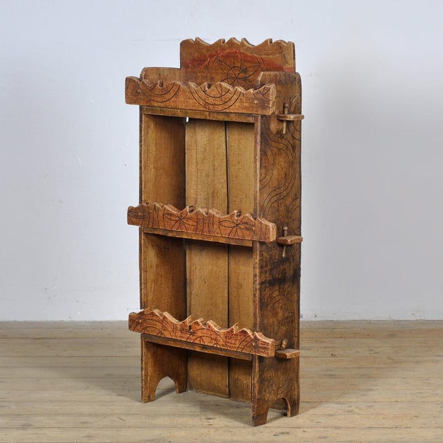 Rustic Wabi Sabi cabinet, made of solid beech wood in Italy, circa 1850. This authentic piece of furniture exudes...