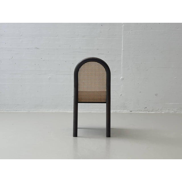 Chairs with Wicker and Leather Seats by Dietiker, 1980s, Set of 6 For Sale - Image 10 of 16