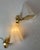Soft lighted sconces made of a beautiful ‘’encamiciato’’ opaline murano glass lampshade on a polished brass base. Made in...