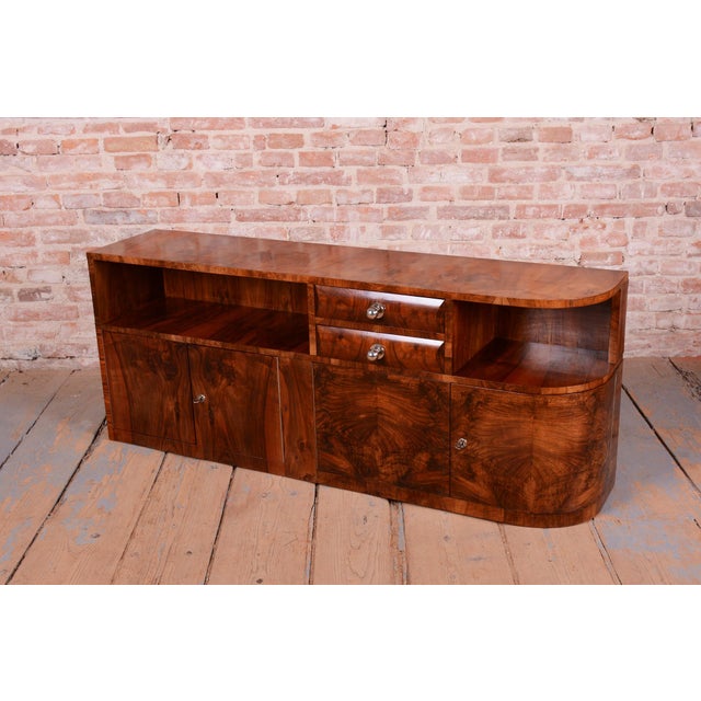 Art Deco Buffet in Walnut and Chrome, 1920s For Sale - Image 6 of 14