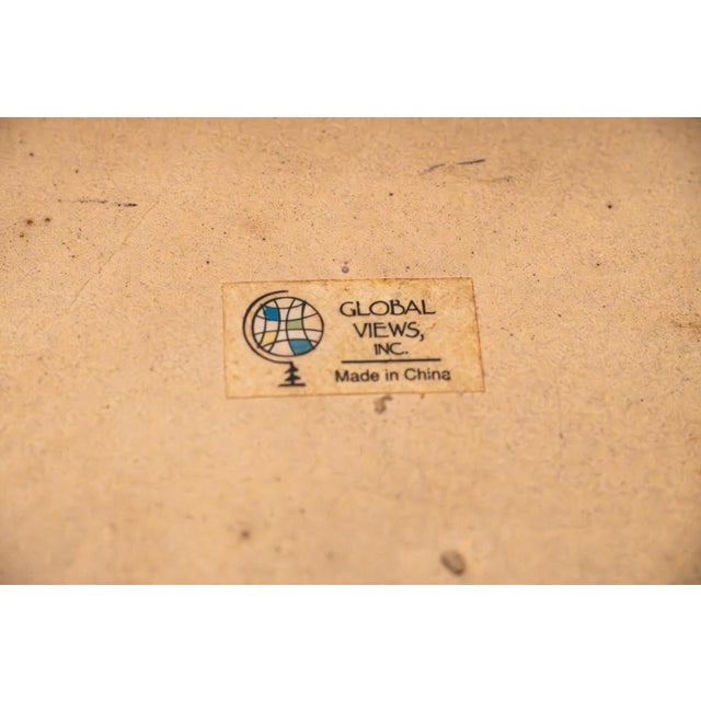 Ceramic 21" Global Views Crystalline Charger – Olive Glaze – Oversized "Hero" Piece For Sale - Image 7 of 12